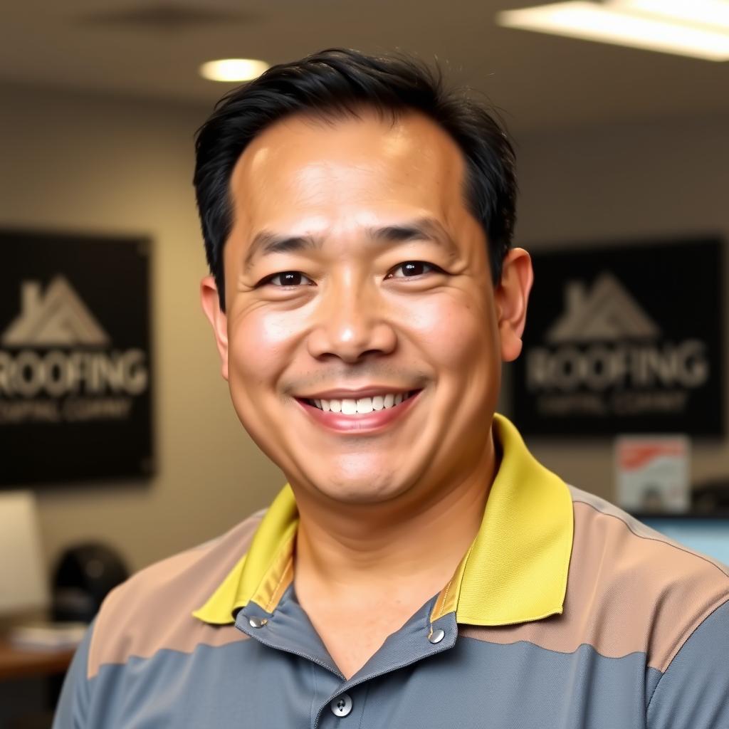 Portrait of Robert Chen, Owner of Pacific Coast Roofing Portrait of Robert Chen, Owner of Pacific Coast Roofing