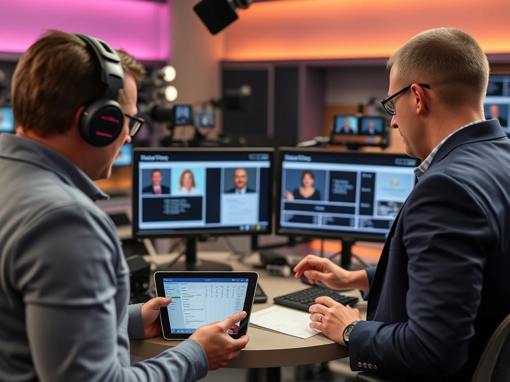 Broadcast media team using CRM to manage production schedule for Best CRM for Media & Publishing Services 2025