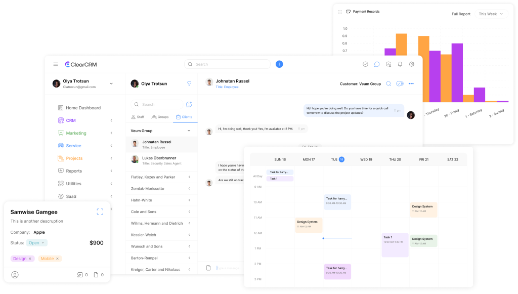 ClearCRM implementation timeline showing the 4-step onboarding process