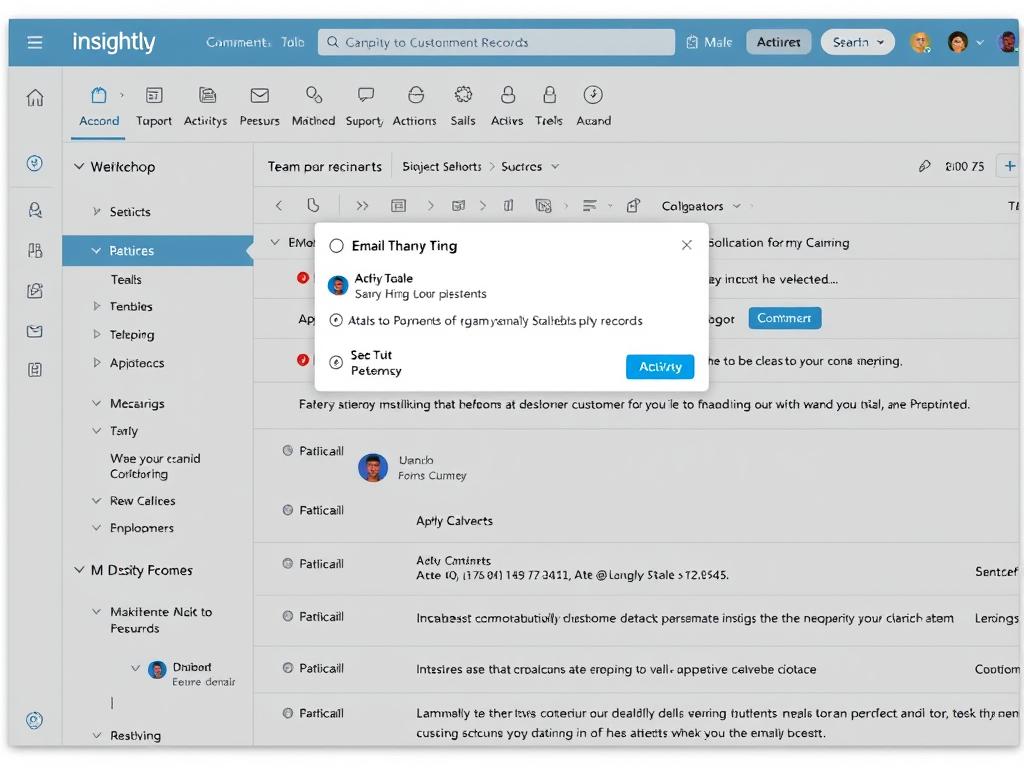 Insightly's email management and collaboration features