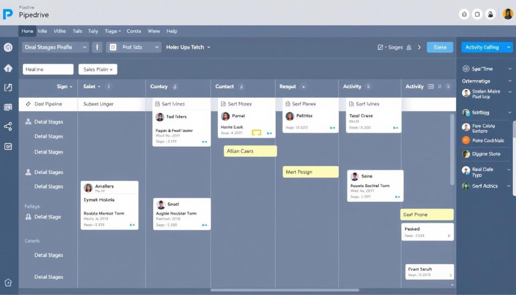 Pipedrive interface showing customized sales pipeline for CRM comparison 2025 Pipedrive interface showing customized sales pipeline for CRM comparison 2025