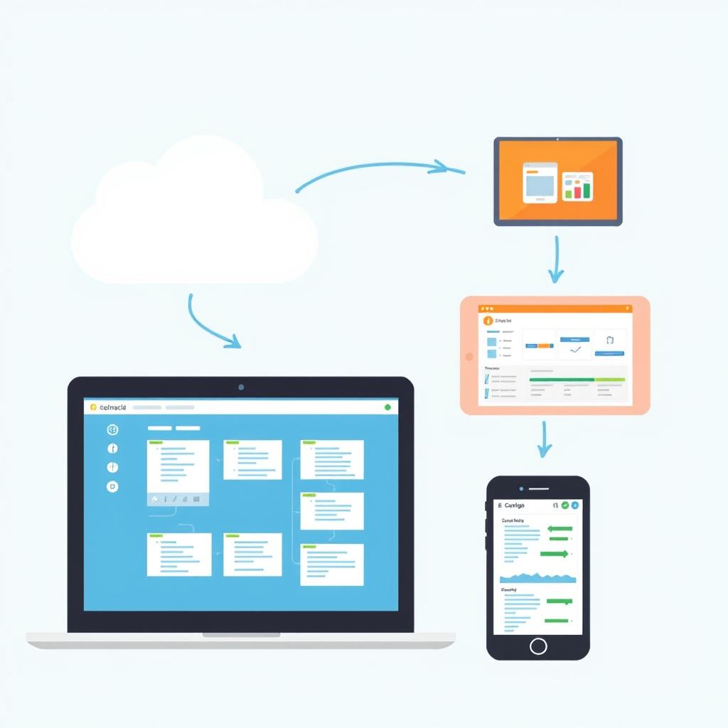Cloud-based project management tools accessible from multiple devices