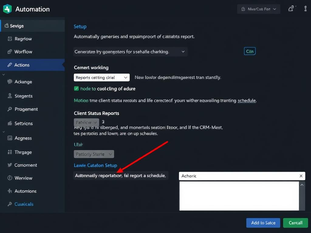 Automated client update system in ClearCRM