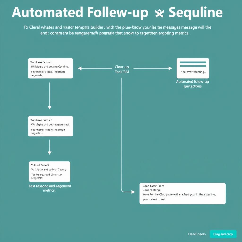 Automated follow-up sequence builder in Real Estate CRM