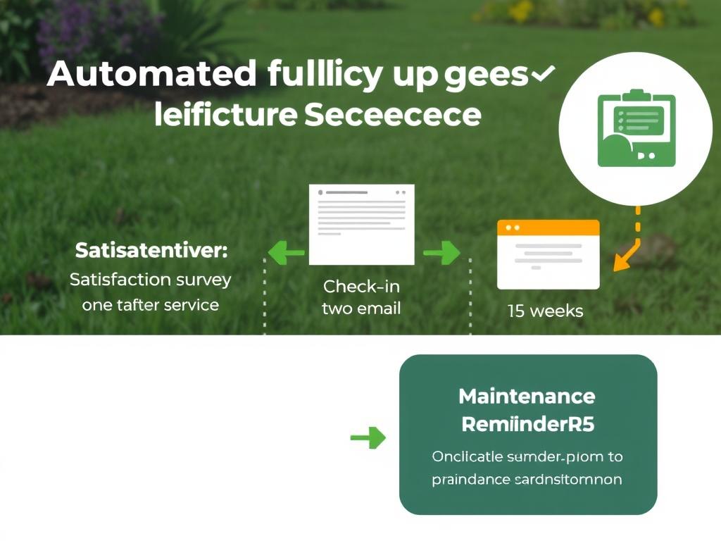 Automated follow-up sequence for landscaping clients in ClearCRM