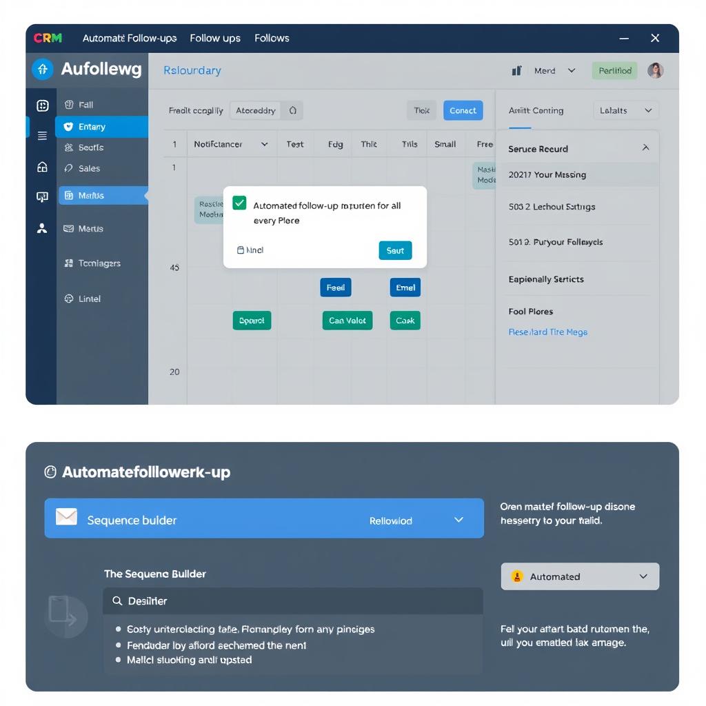 Automated follow-up system with reminder notifications
