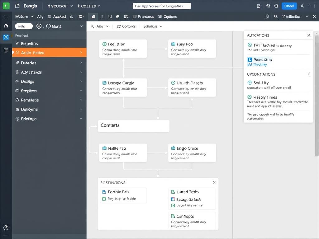 Automation workflow builder in Sales Funnel CRM