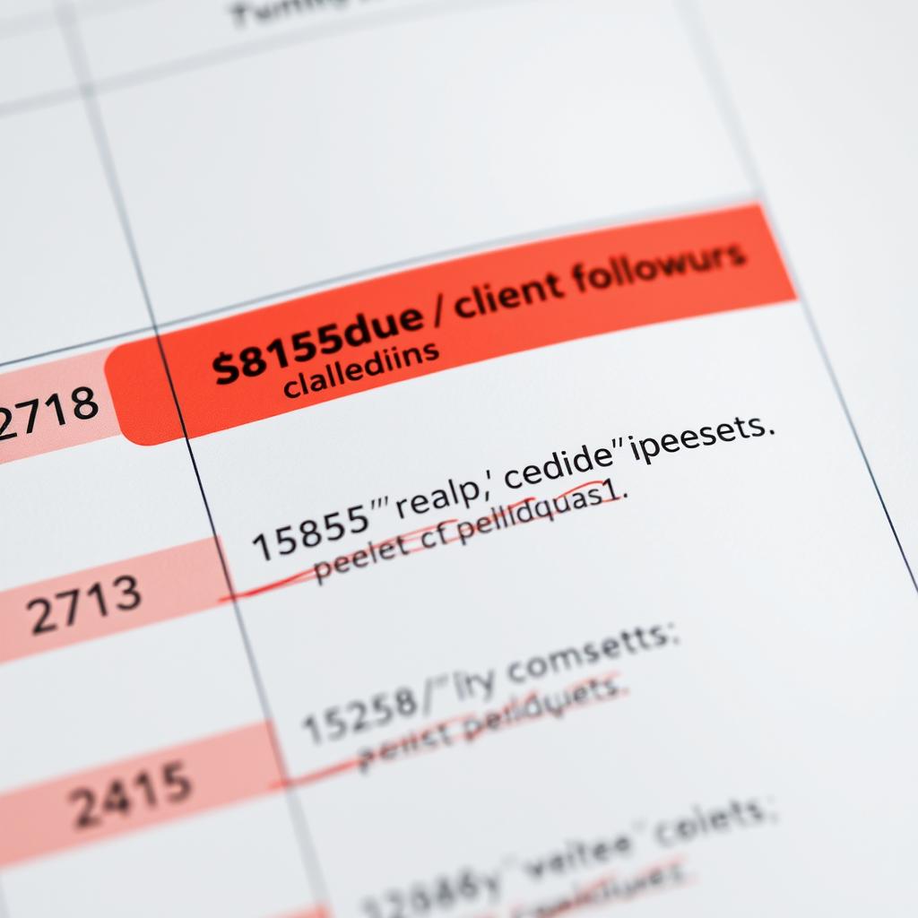 Calendar showing missed deadlines and follow-ups for account management Calendar showing missed deadlines and follow-ups for account management