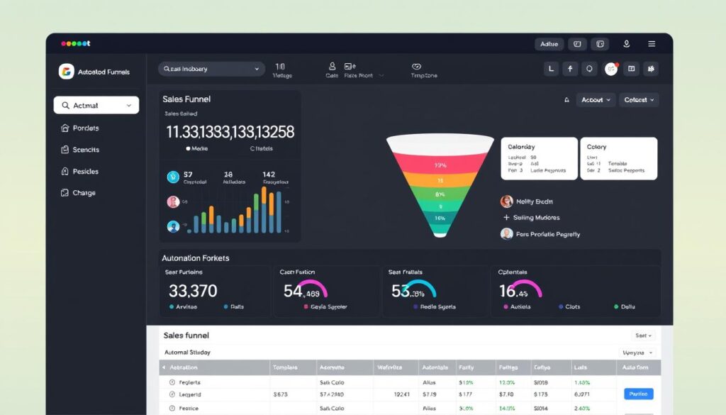 ClearCRM dashboard showing sales funnel visualization and lead tracking