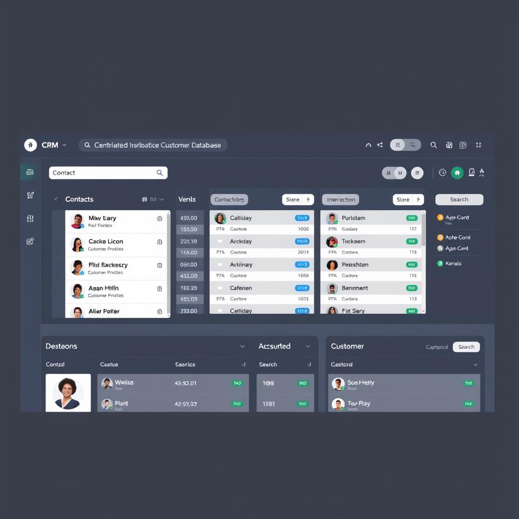 ClearCRM's centralized customer database interface