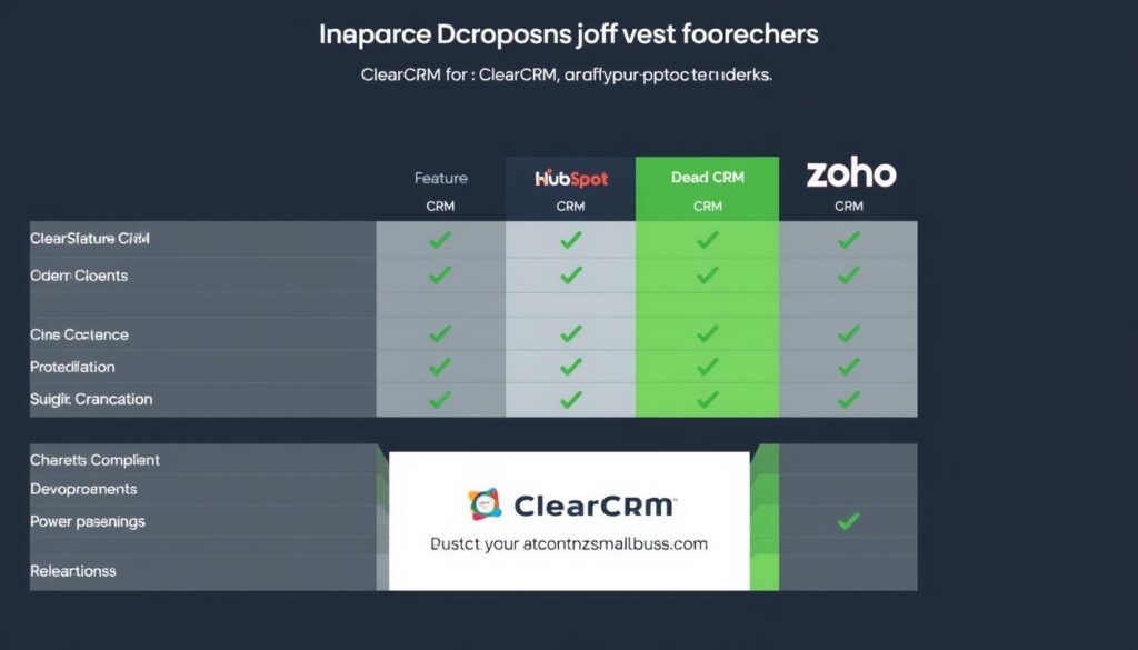 Comparison of Small Business CRM solutions