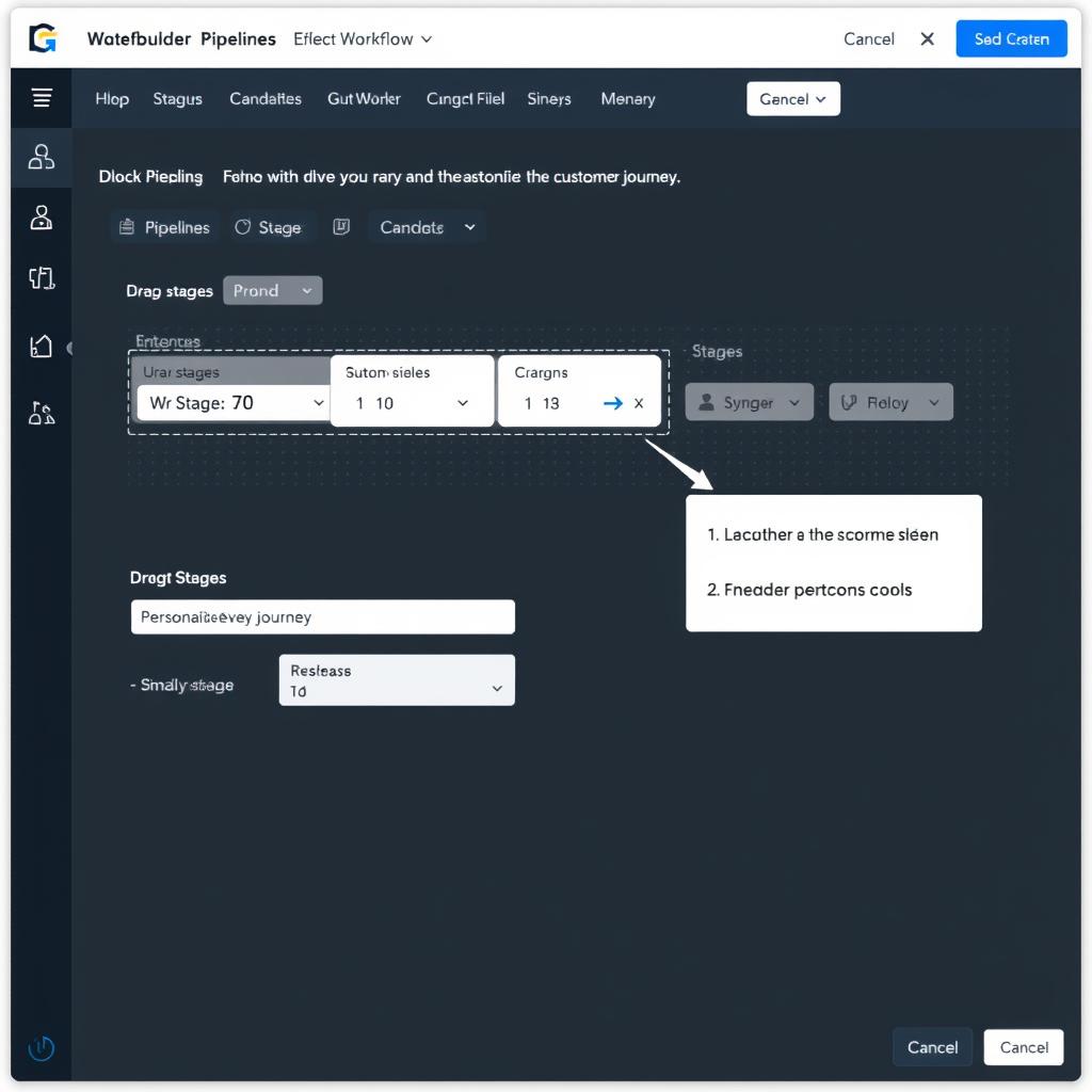 Customizable workflow builder in ClearCRM
