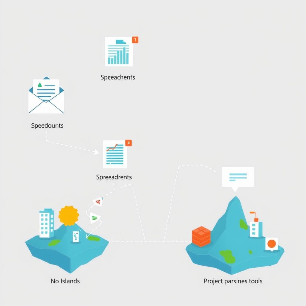 Disconnected business systems causing data silos