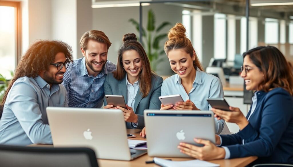 Diverse group of small business owners using ClearCRM Sales Funnel software