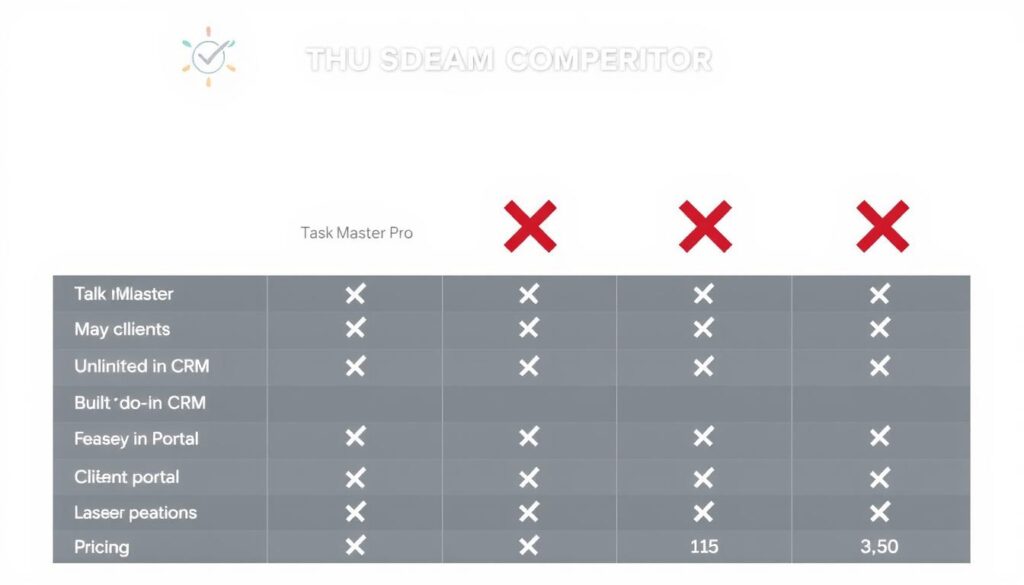 Feature comparison showing ClearCRM advantages over competitors