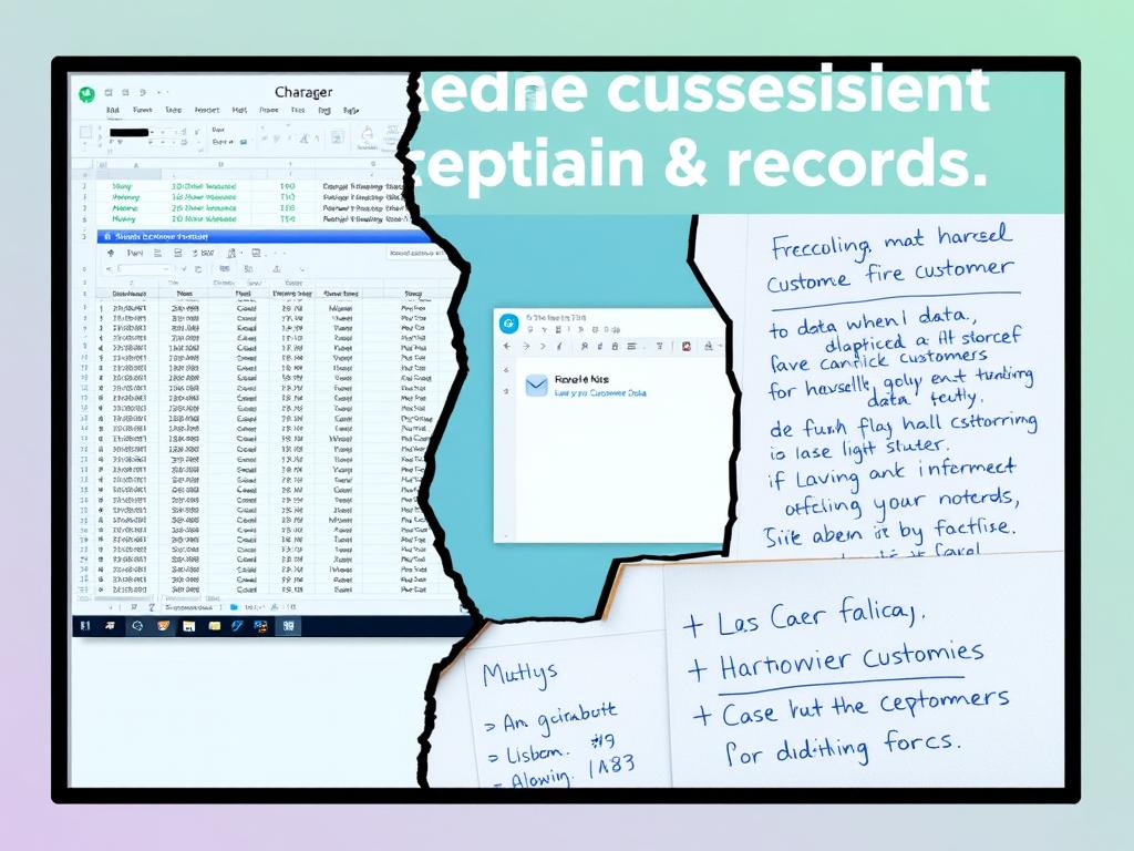 Fragmented customer data across multiple systems showing poor tracking