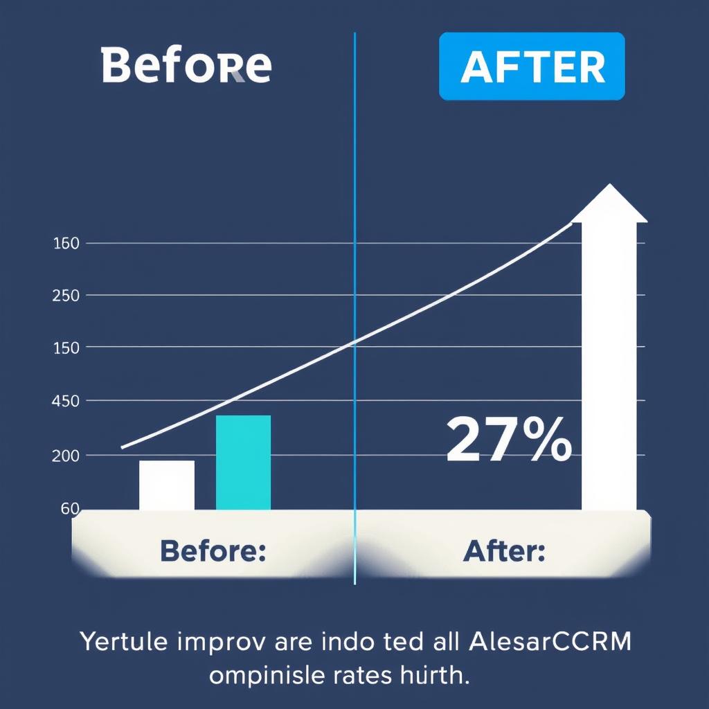 Graph showing improved conversion rates with ClearCRM
