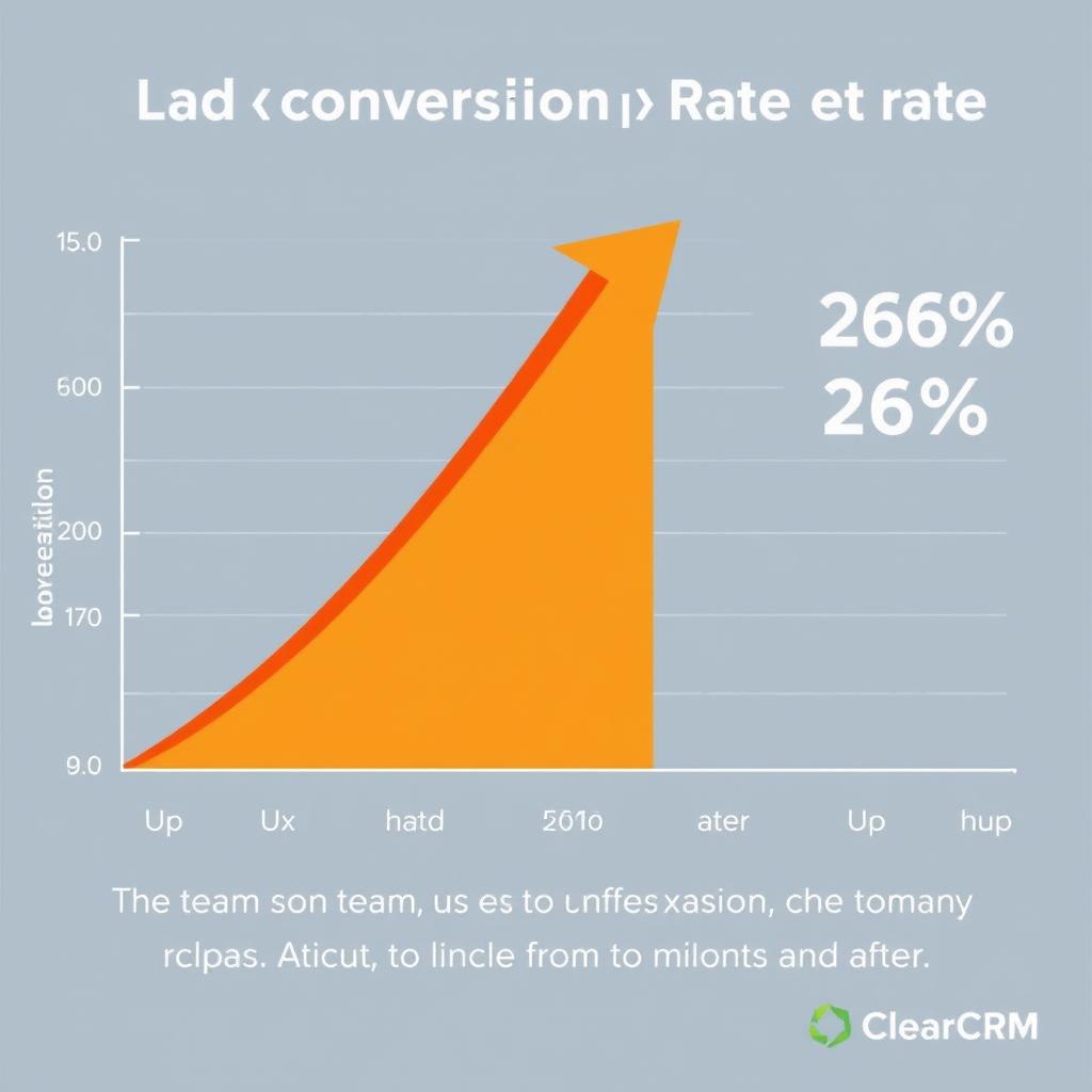 Graph showing increased lead conversion rate