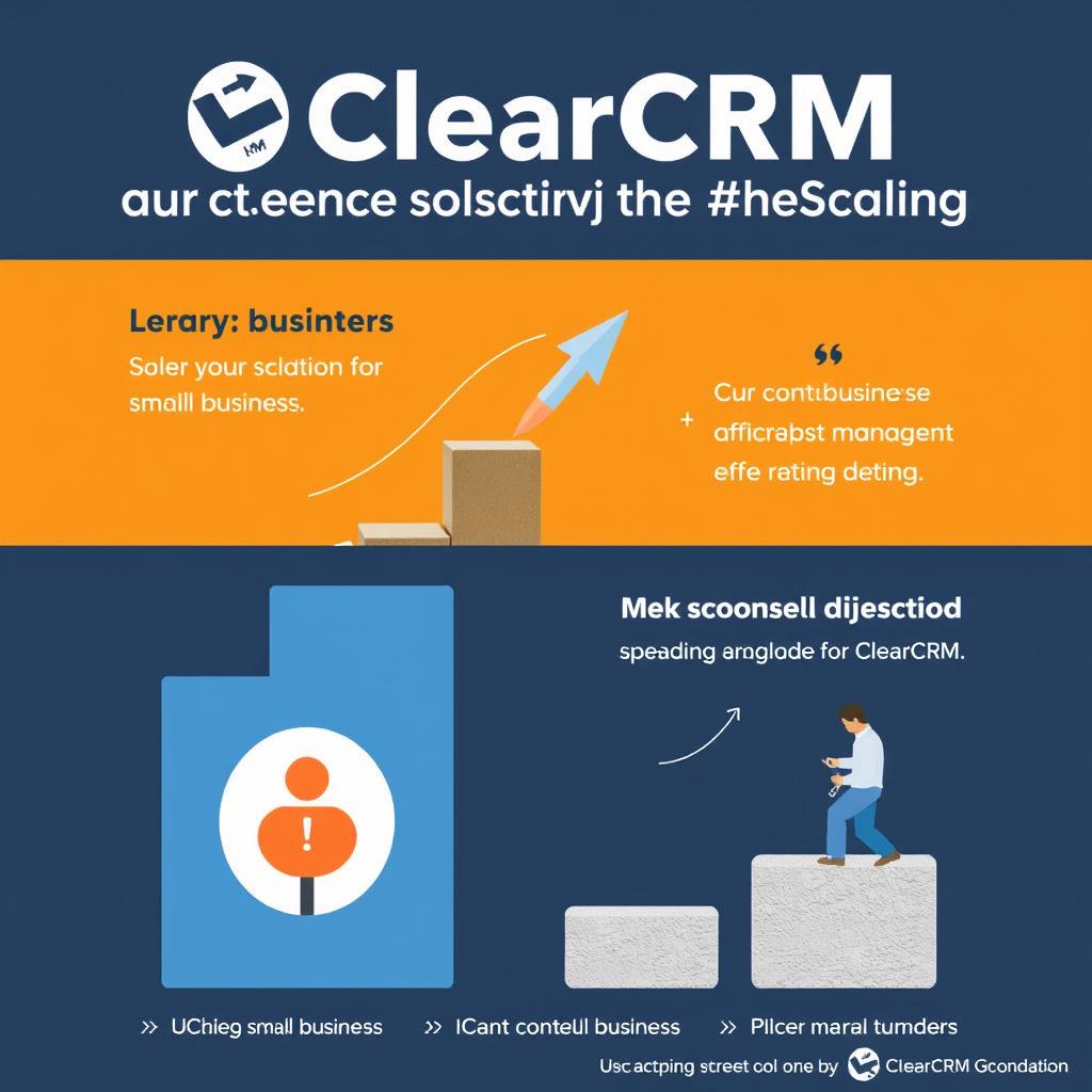 Growth scaling visualization showing ClearCRM supporting business expansion Growth scaling visualization showing ClearCRM supporting business expansion