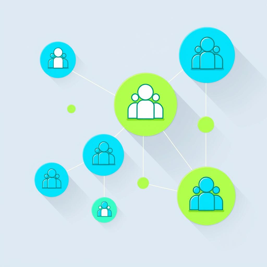 Illustration of connected people representing improved customer relationships Illustration of connected people representing improved customer relationships