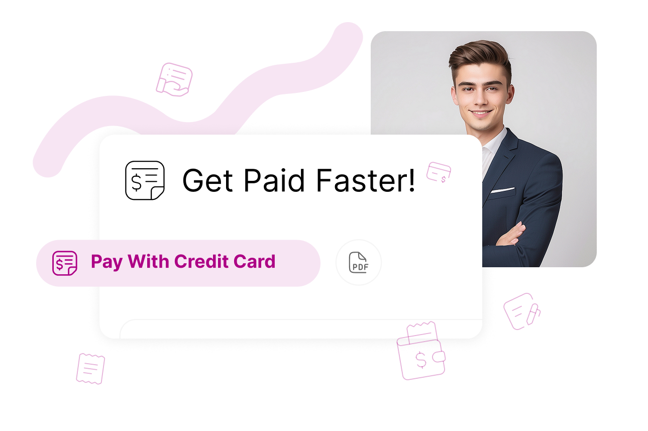 From Invoice to Paid - Seamlessly. Pay with credit card