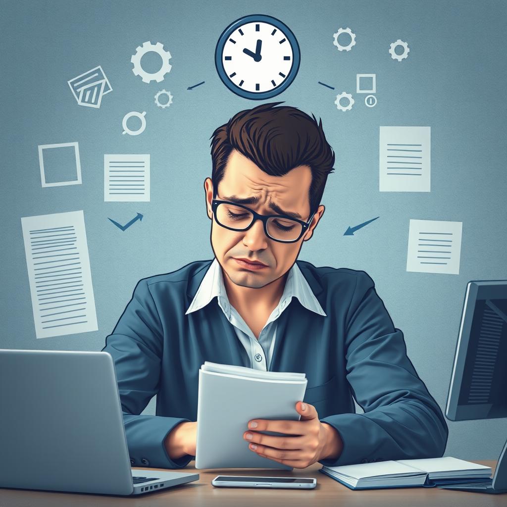 Person doing manual data entry between different systems