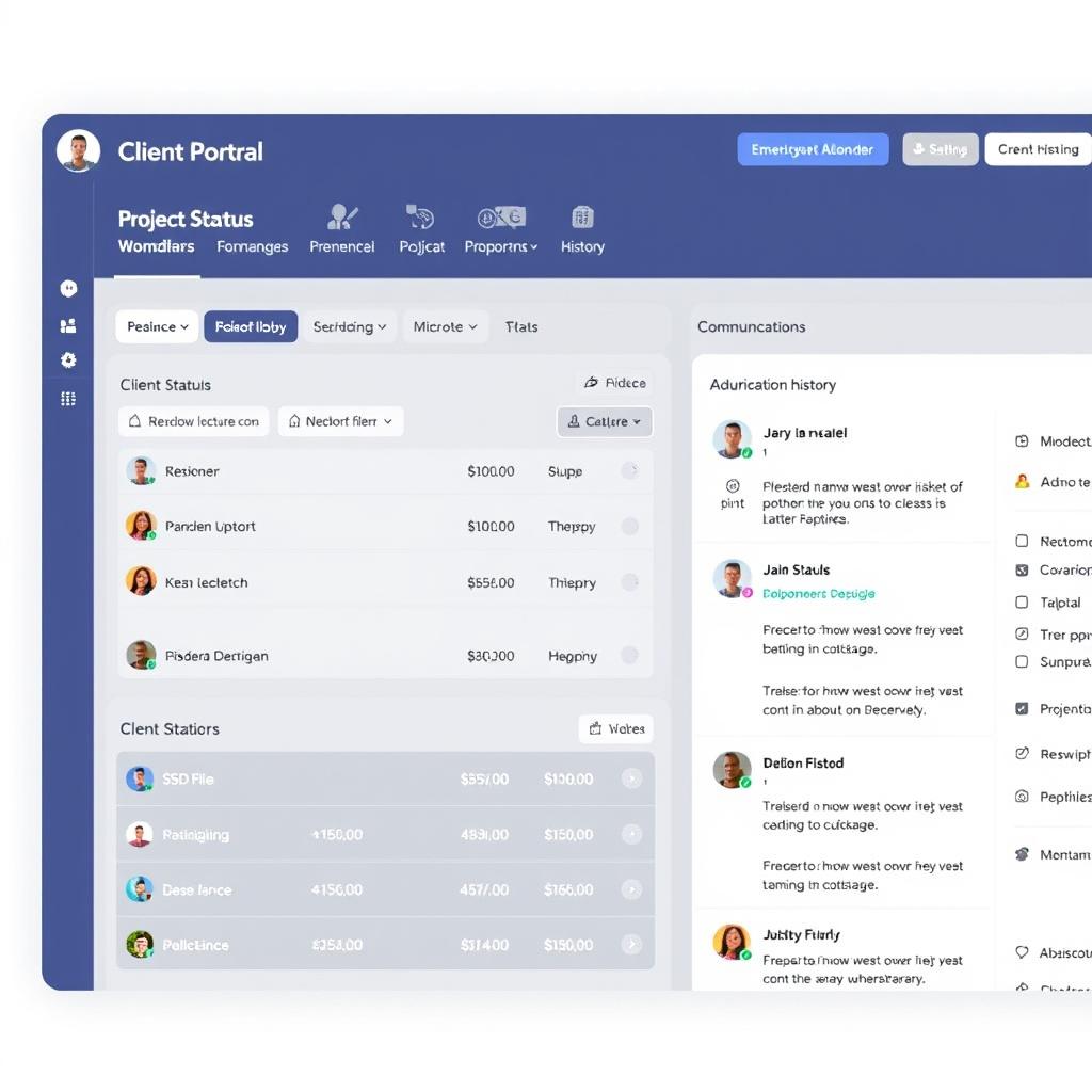 Professional client portal in ClearCRM