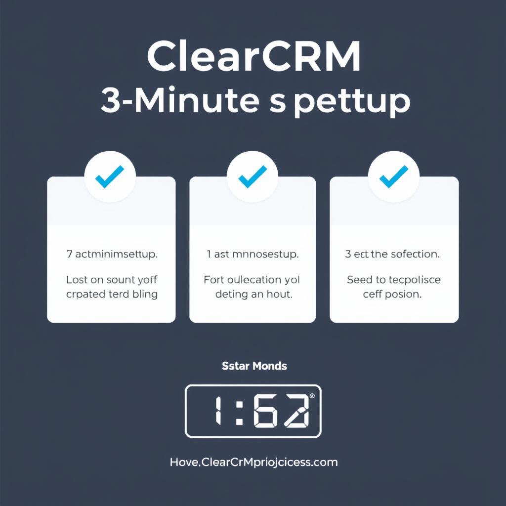 Quick setup process for Small Business CRM
