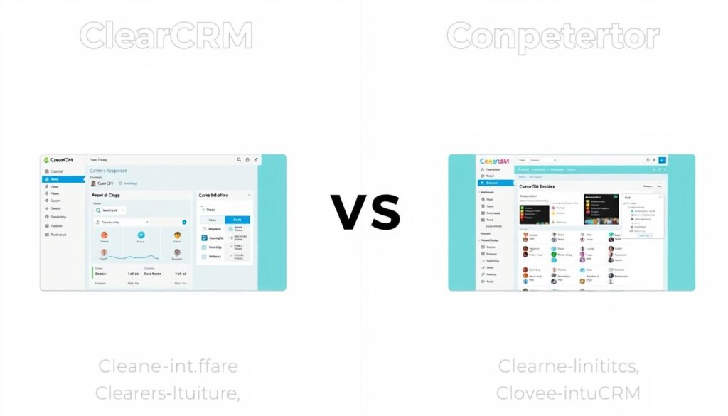 Side-by-side comparison of ClearCRM versus competitors