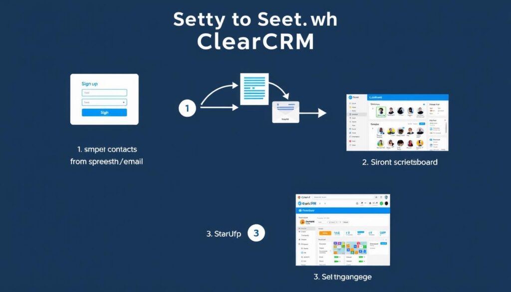 Simple 3-step process to set up ClearCRM contact management Simple 3-step process to set up ClearCRM contact management