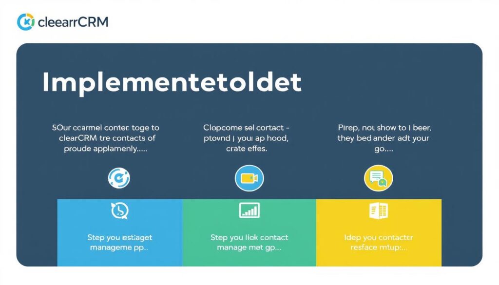 Simple implementation steps for ClearCRM contact management app Simple implementation steps for ClearCRM contact management app