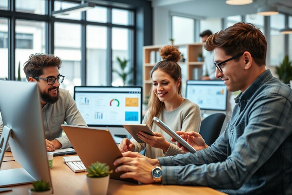 Spark Creative agency team using Ad Agency CRM to manage clients