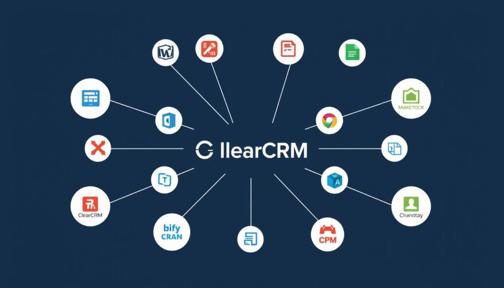 ClearCRM's telephony software integration ecosystem with various business tools