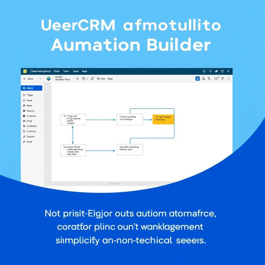 ClearCRM's workflow automation builder interface ClearCRM's workflow automation builder interface
