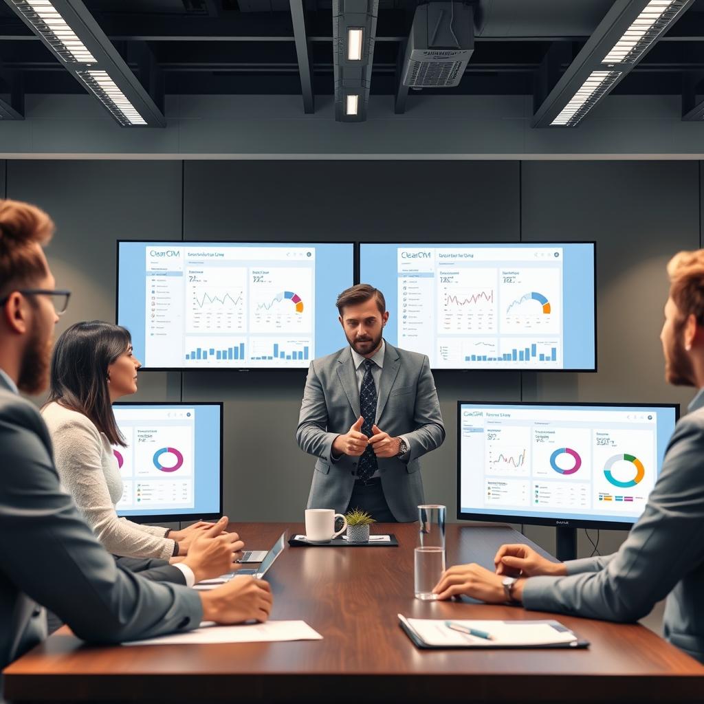 Decision-making meeting using ClearCRM data Decision-making meeting using ClearCRM data