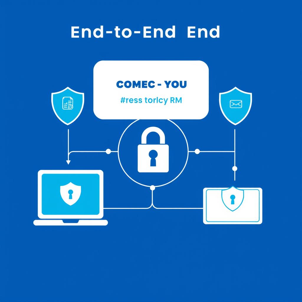 End-to-end encryption visualization for HIPAA compliant CRM End-to-end encryption visualization for HIPAA compliant CRM