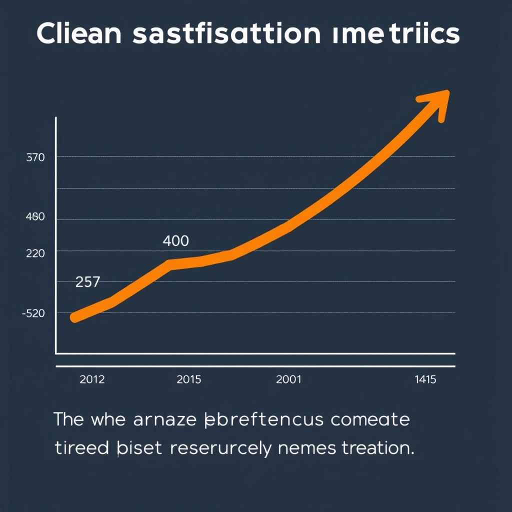 Graph showing improved client satisfaction with ClearCRM Graph showing improved client satisfaction with ClearCRM