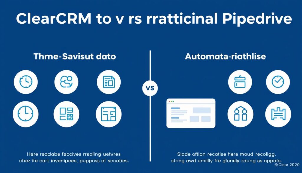 Visual representation of ClearCRM's key benefits compared to Pipedrive Visual representation of ClearCRM's key benefits compared to Pipedrive