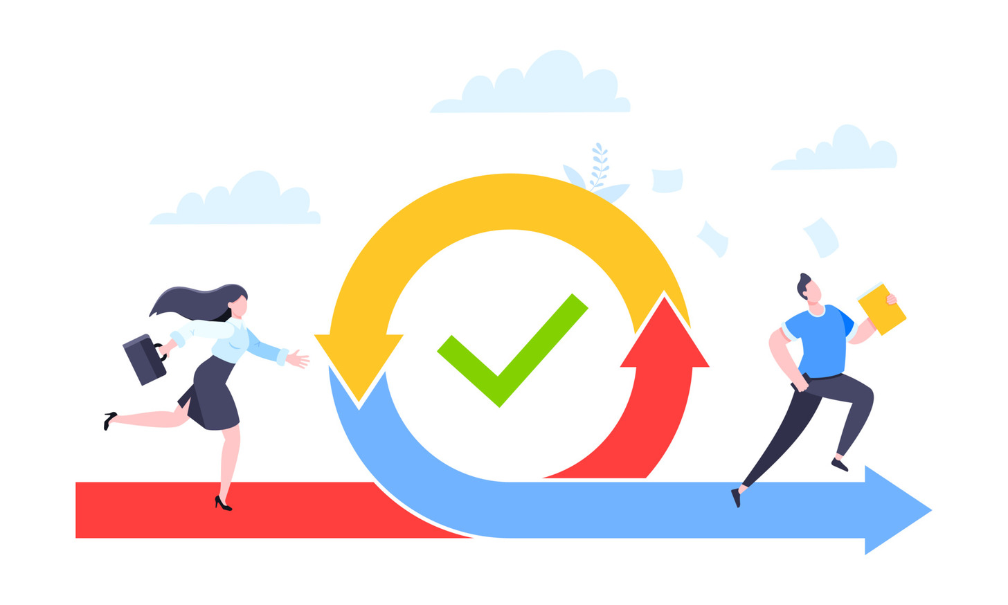 Team members collaborating on ClearCRM platform Team members collaborating on ClearCRM platform